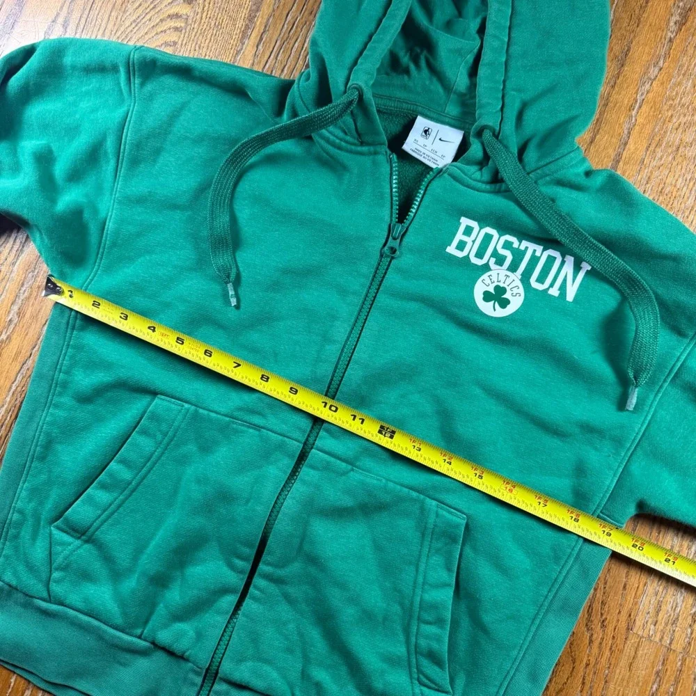 Nike Boston Celtics NBA 75th Anniversary Full Zip Hoodie Sweater Green Mens XS